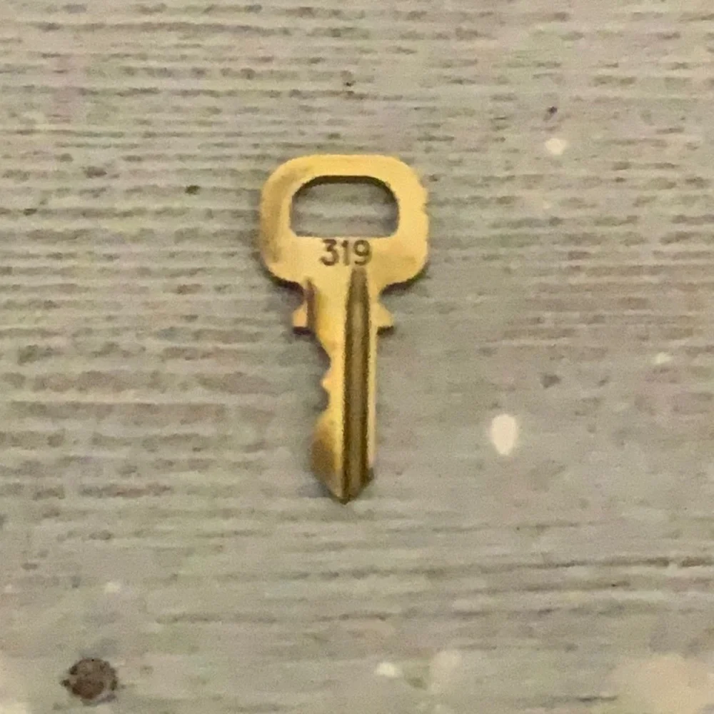 Louis Vuitton Brass '319' Padlock in Goldtone with Goldtone Key [m]